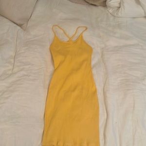 Sexy yellow dress